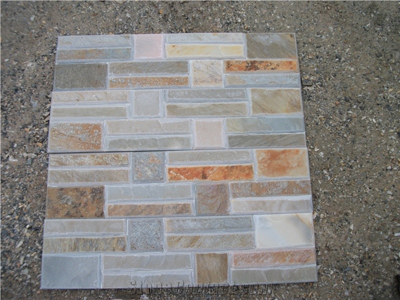 Slate Culture Stone Cladding For Outdoor Wall For Sale