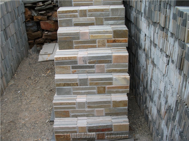 Slate Culture Stone Cladding For Outdoor Wall For Sale