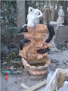 Water Fountain Woman Statue Outdoor For Garden
