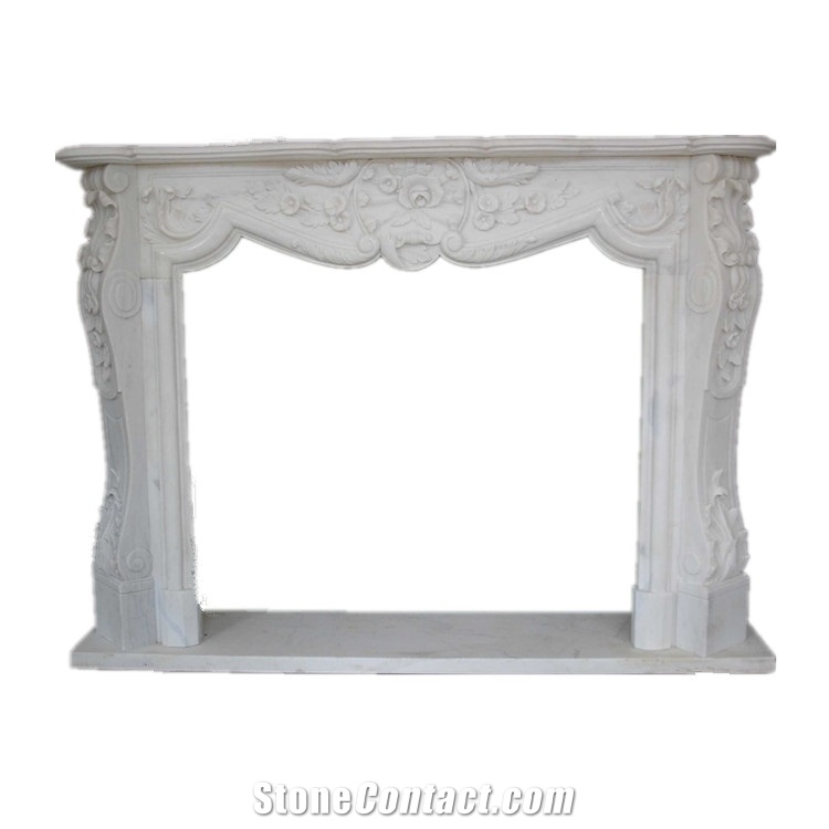 White Modern Style Fireplace Fireplace Surround For Sale