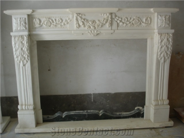 White Modern Style Fireplace Fireplace Surround For Sale