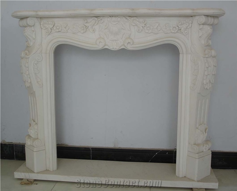 White Modern Style Fireplace Fireplace Surround For Sale