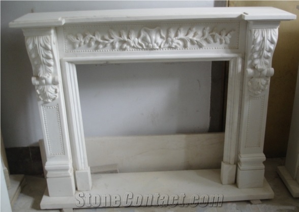 White Modern Style Fireplace Fireplace Surround For Sale