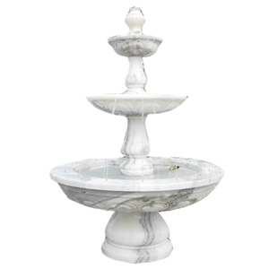 White Sculpture Fountain Water Fountain Outdoor For Garden