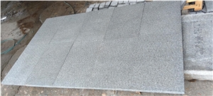 G654 Dark Grey Granite Flamed Tiles