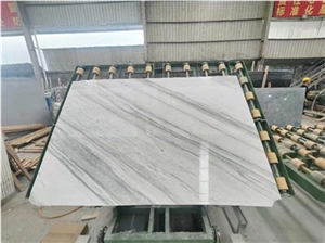 Natural Stone Polished White Volakas Marble Slabs