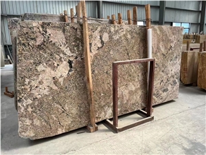 Alaska Gold Exotic Granite Big Slabs And Tiles Golden Color