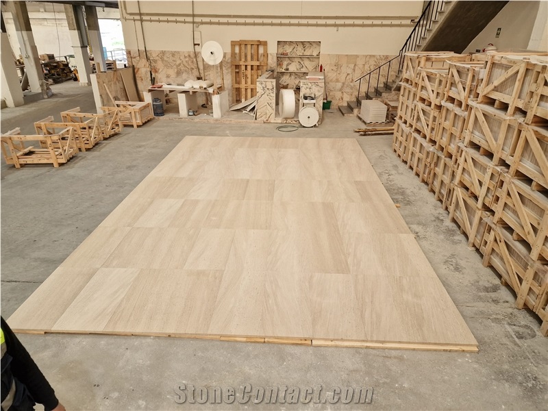 Moca Cream Limestone Medium Grain Tiles, Slabs