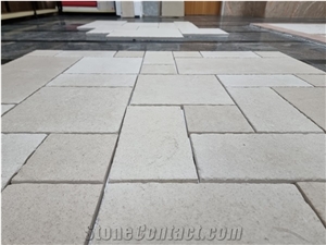 Moca Cream Limestone Opus Romano Pattern, Brushed Finish