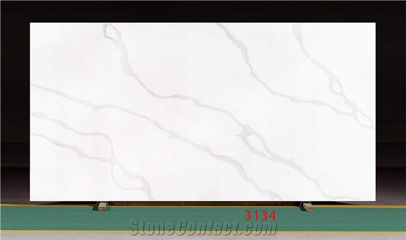 CALACATTE WHITE Quartz Stone Slabs