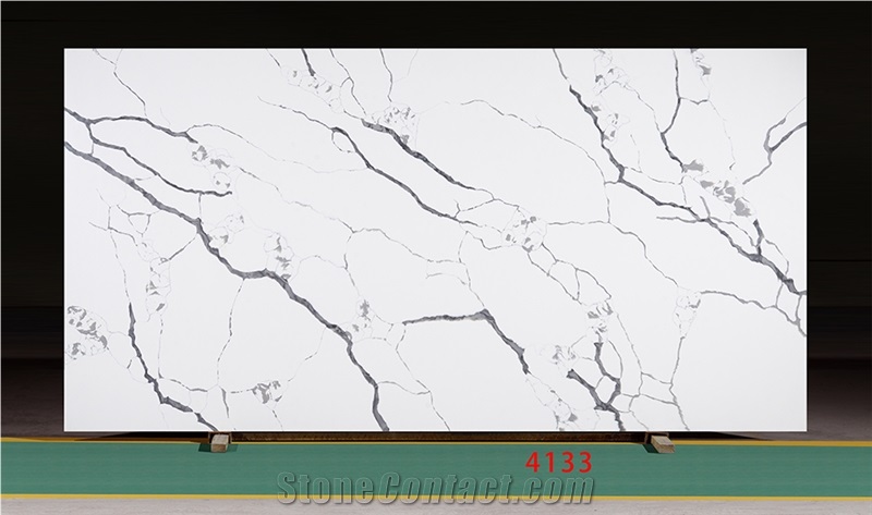 CALACATTE WHITE Quartz Stone Slabs