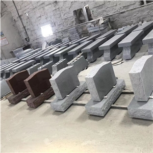 China Factory Granite Slant Marker With Bases