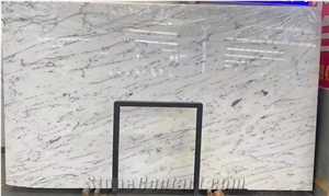 2023 China Crystal Fine Lines Snow White Marble Slab&Tiles