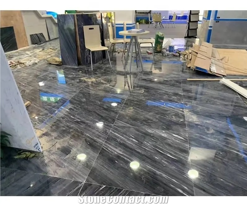 Big Slabs Cartier Grey Marble White Vein Tiles For Wall