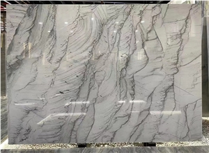 Brazil Calacatta White Quartzite Slab For Project