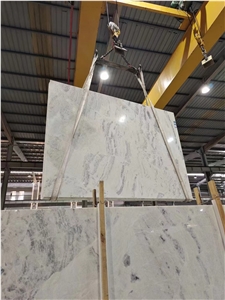 Bright Color Beautiful White Blue Color Marble For Staircase