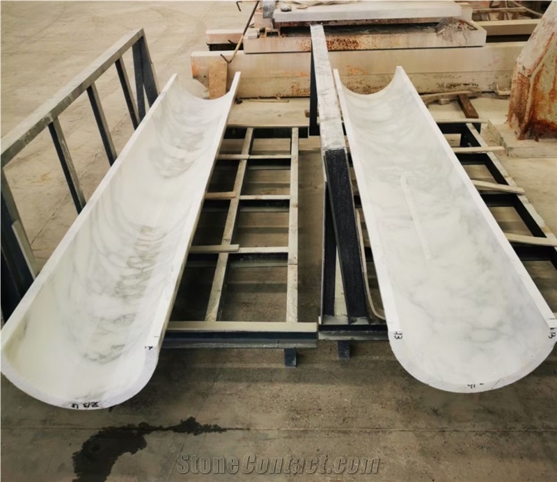 Calacatta White Marble Column With Premium Quality