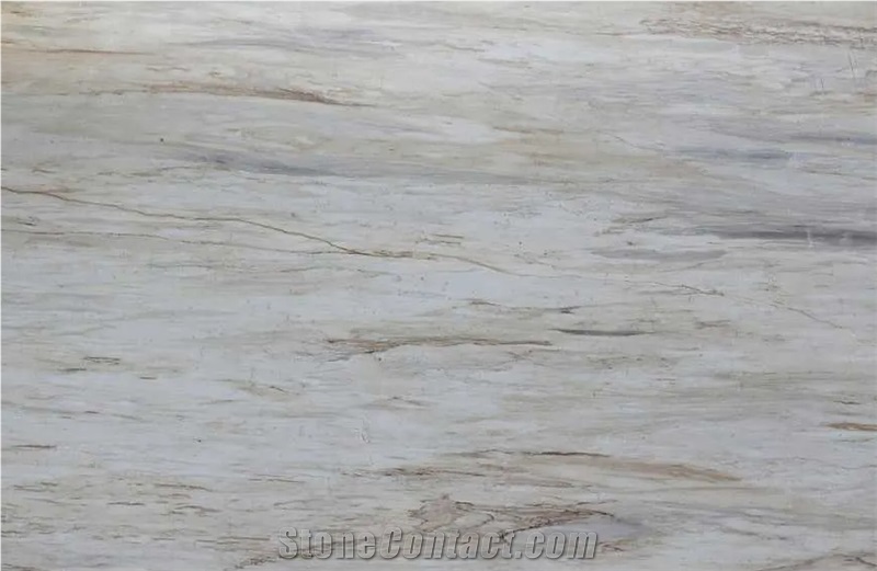 China Eurasian White Wood Grain Marble Wall Slabs