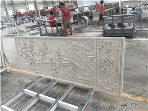 CNC Marble Carving Art Wall Relief Tiles For Wall Design