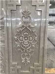 CNC Marble Carving Art Wall Relief Tiles For Wall Design