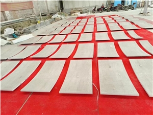 Grey Marble Arc Plate Curve Tiles For Wall Cladding