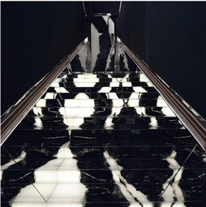 HOT Panda White Marble Slab&Tiles With Factory Price