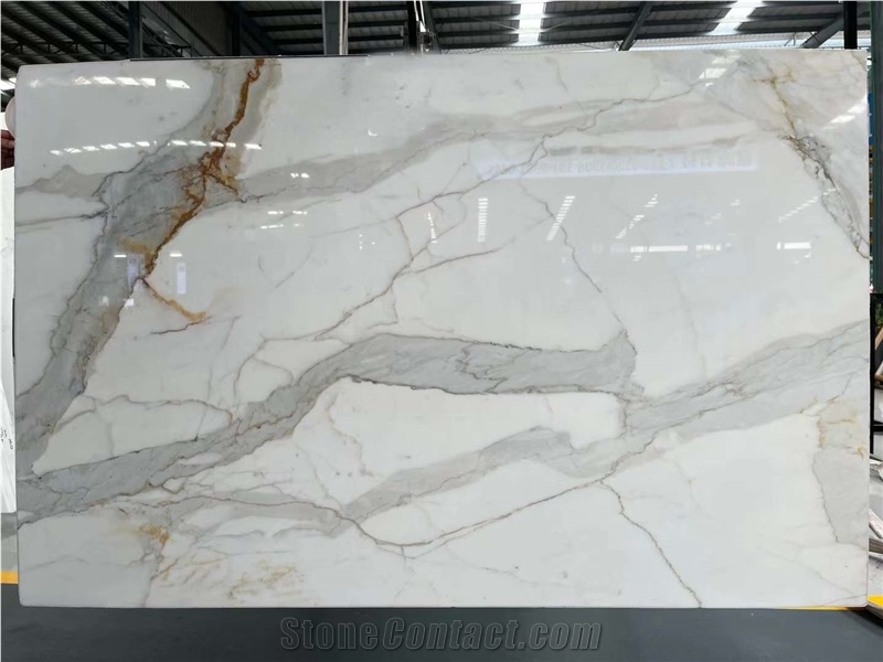 Italy Calacatta Bianco Marble For Project