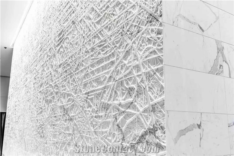 Italy Calacatta Bianco Marble For Project