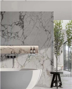 Italy Calacatta Bianco Marble For Project
