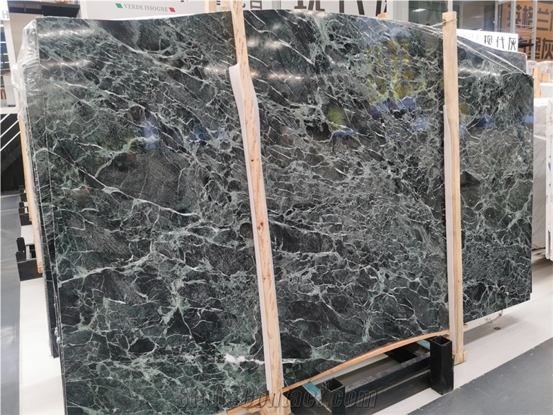 Italy Prada Green Verde Alpi Marble Slabs