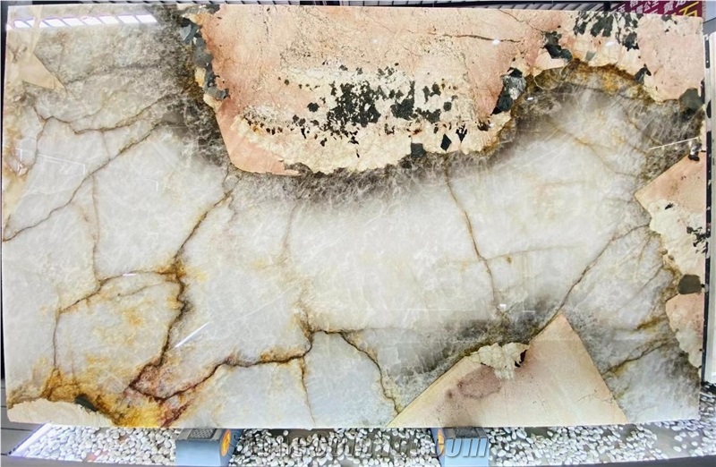 Luxury Stone Pandora Granite With Big Crystal For Wall