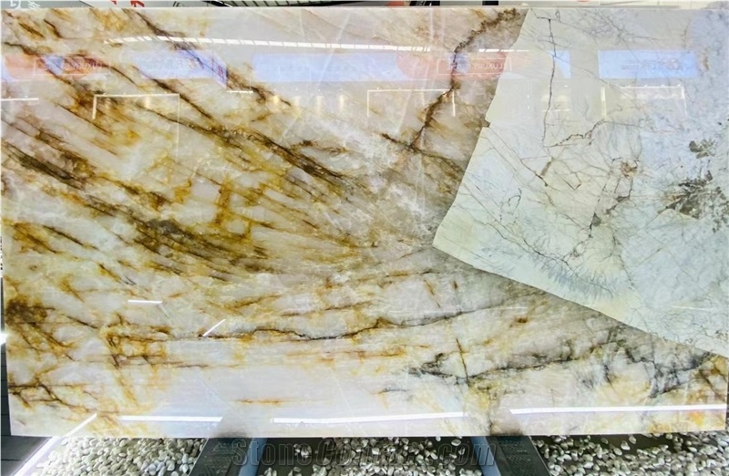 Luxury Stone Pandora Granite With Big Crystal For Wall
