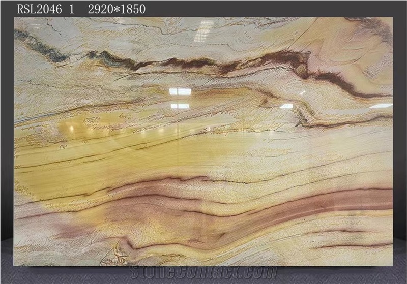 Multicolor Quartzite Slab  Beautiful Color Stone Slab Tile