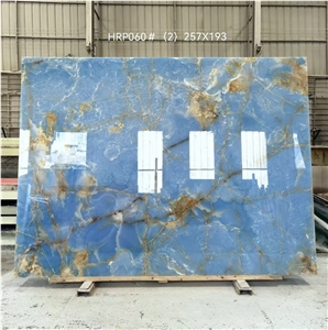 New Arrival Blue Onyx Slab For Wall Background