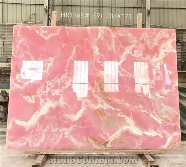 New Arrival Pink Onyx Slab & Tiles