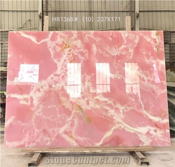 New Arrival Pink Onyx Slab & Tiles