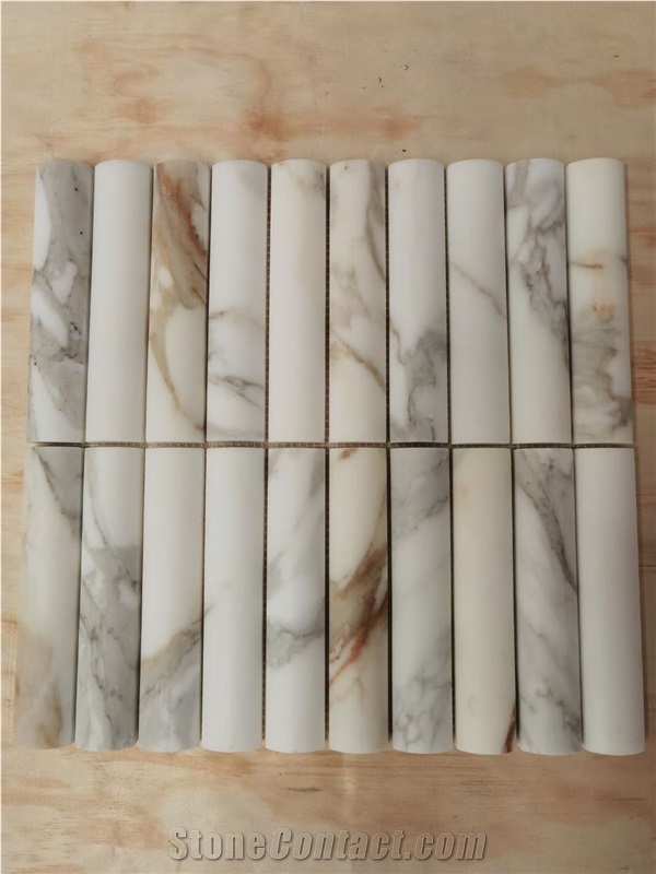 New Pattern Beige Travertine Mosaic Tiles