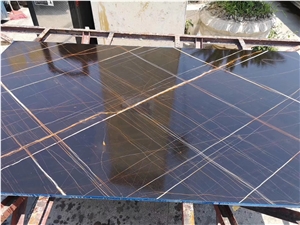 Noir Aziza Marble Slab&Tiles For Hotel Project