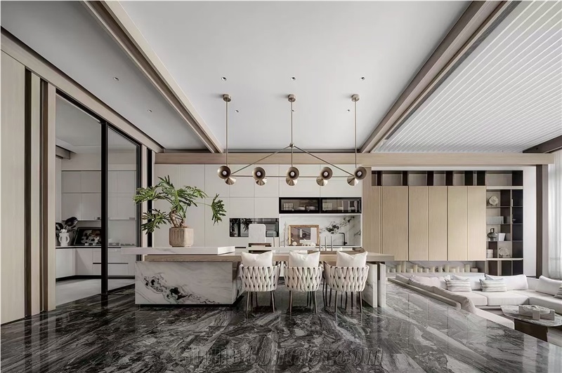 Pandora White Marble Slab&Tiles For Floor&Wall