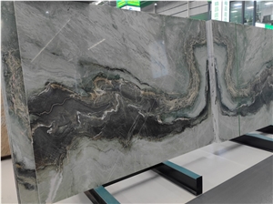 Polished Fairy Verderra Marble Slabs,Wizard Green Marble