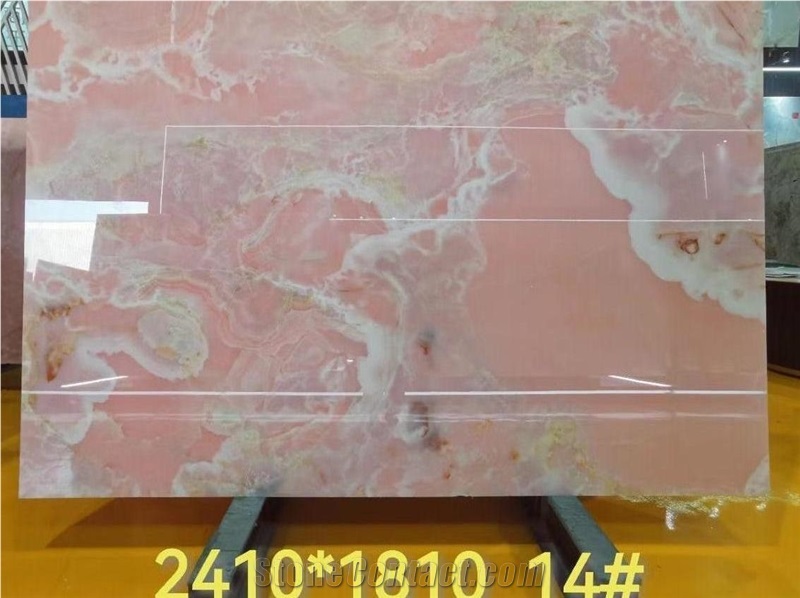 Premium Quality Pink Onyx Slabs For Project