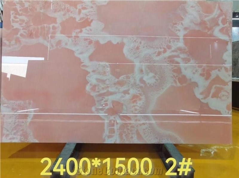 Premium Quality Pink Onyx Slabs For Project