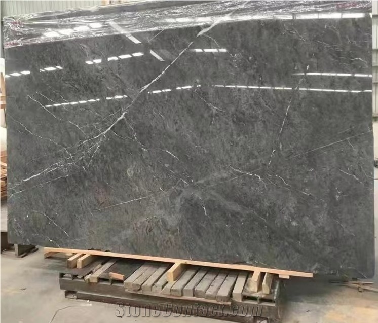 Silver Sky Grey Marble Slabs Star Ash Marble Floor Tiles