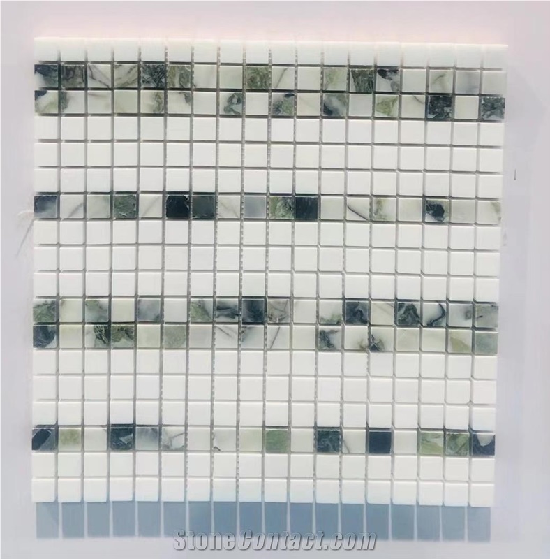 White Beauty Marble Mix Marble Mosaic For Project
