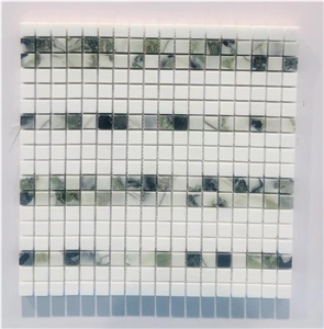 White Beauty Marble Mix Marble Mosaic For Project