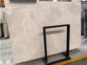 White Onyx Slabs&Tiles For Bathroom Project