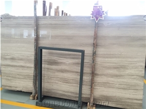 White Wood Vein Marble Slabs And Tiles