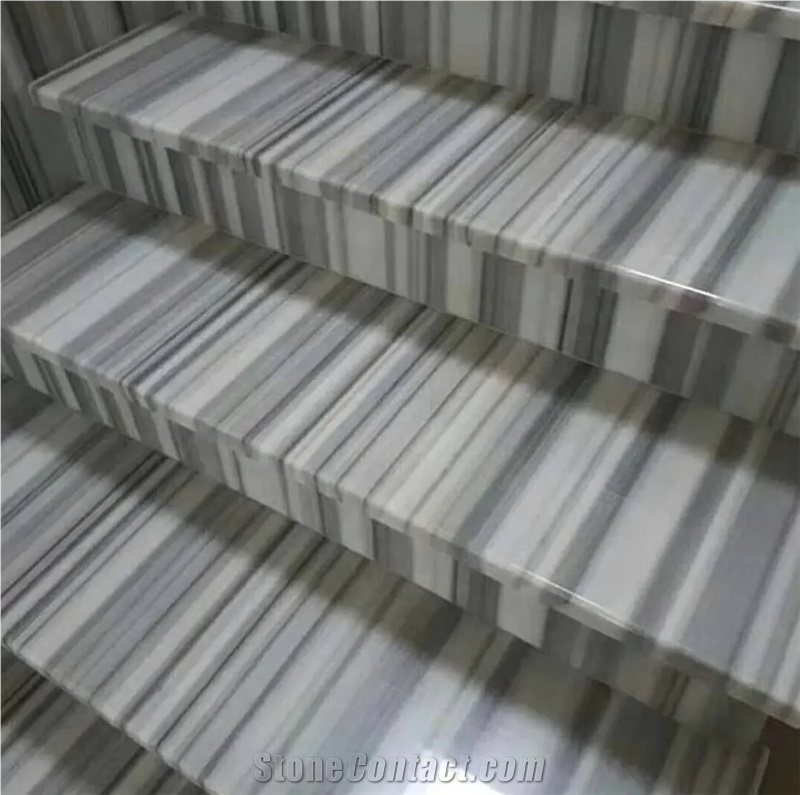 Zebra Marmara Equator Marble Slabs Grey Striata Marble
