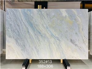 Blue Crystal Brazilian Polished Marble Slabs