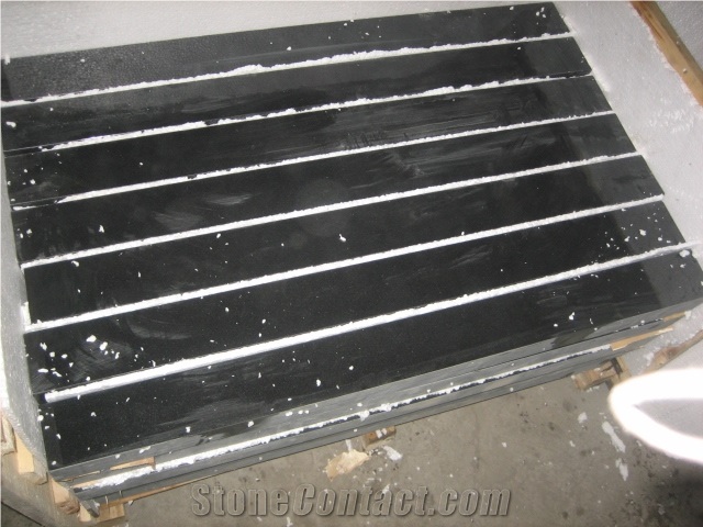 Mongolia Black Basalt Tile With Polished, China Black Basalt